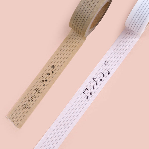 [15mm]sheet music paper tape