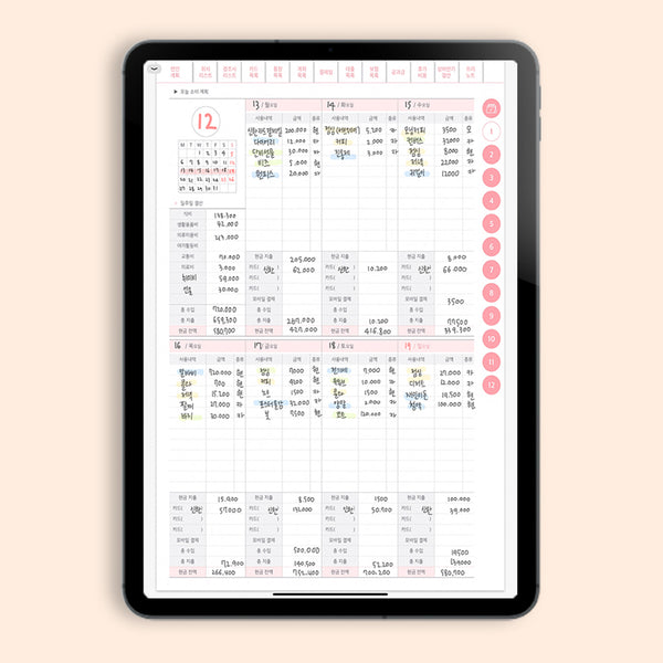 [undated]budget today planner PDFdiary_Vertical type